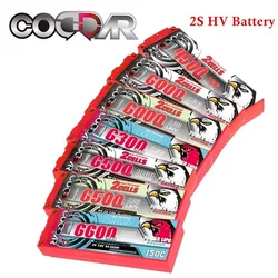 CODDAR 2S 7.6V RC samochody bateria Lipo HV 4500Mah 6000Mah 6300Mah 6500Mah 6600Mah 130C/140C 150C dla 1/10 Model samochodu wyścigi 2S1P LCG