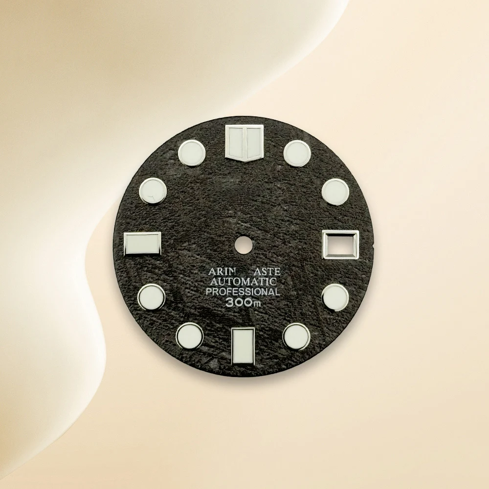 Cadran de plongée avec Logo S NH35, 28.5mm, motif solaire, pour mouvement NH35/NH36/4R/7S C3, accessoires de Modification de montre lumineux vert