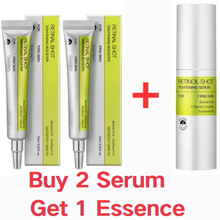 Retinol Shot Eye Essence Serum Long Lasting Moisturizing Dark Circles Wrinkles Smoothing Gentle Non Irritating Eye Skin Care