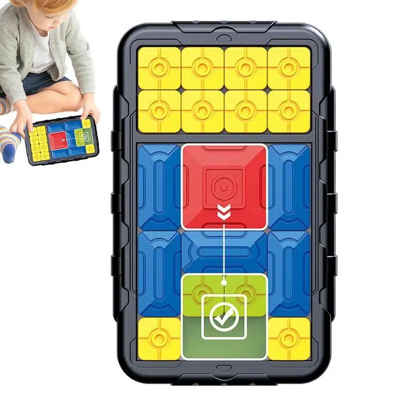 Slide Puzzles For Kids Educational Puzzle Board Brain Toys With 500 Challenges Multifunctional Interactive Games For Kids Teens