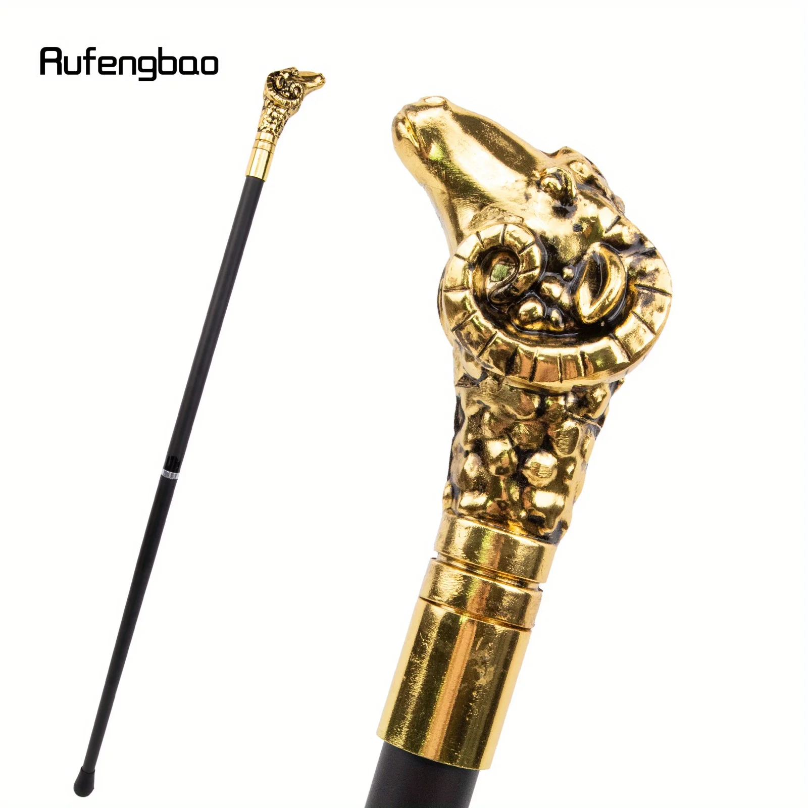 

Роскошная трость Golden Goat Sheep, вечерние модные элегантные палочки, декоративная ручка-трость, Crosier 88 см, сценическая трость для выступлений