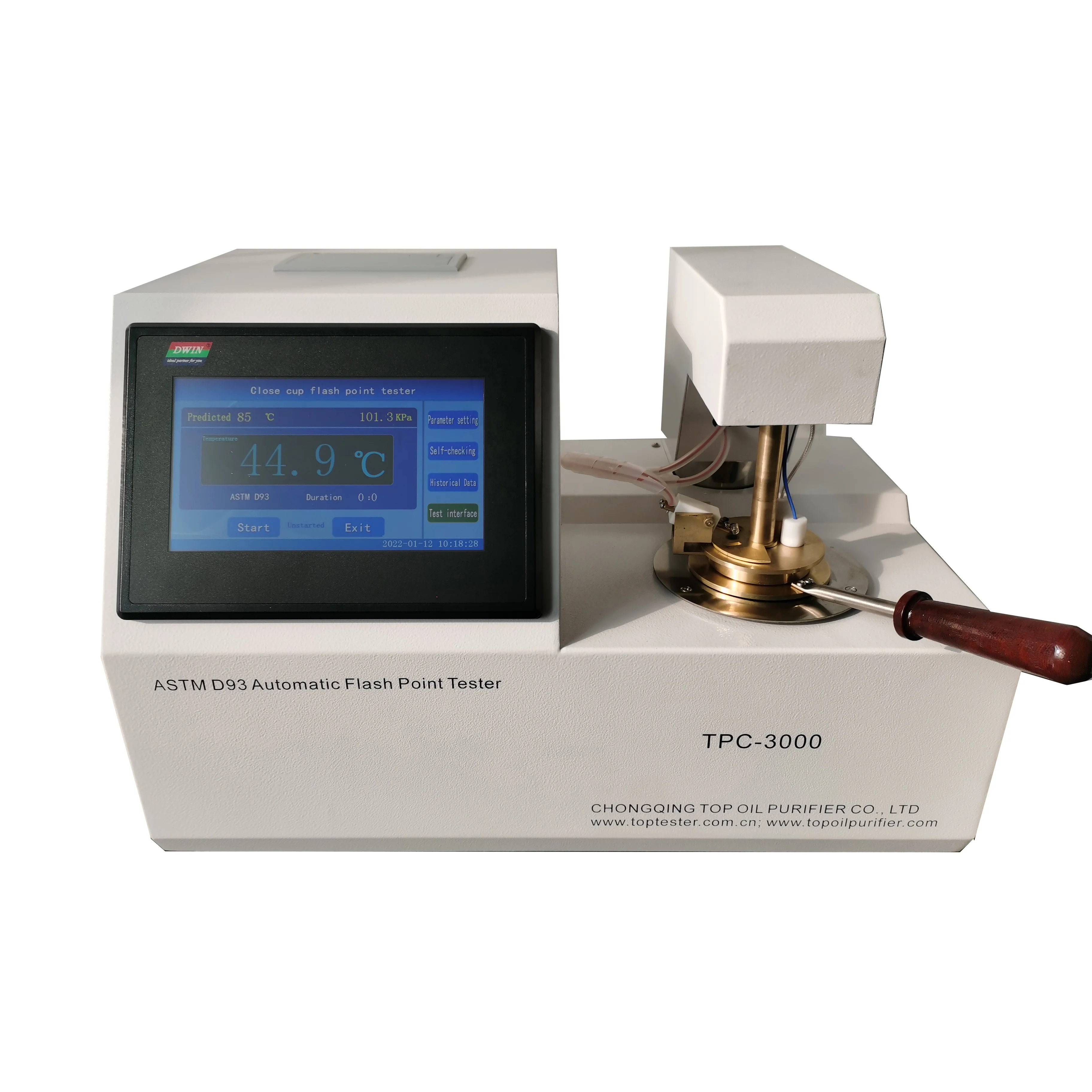 Certified ASTM D93 Closed Cup Fire and Flash Point Tester For Waste Oils