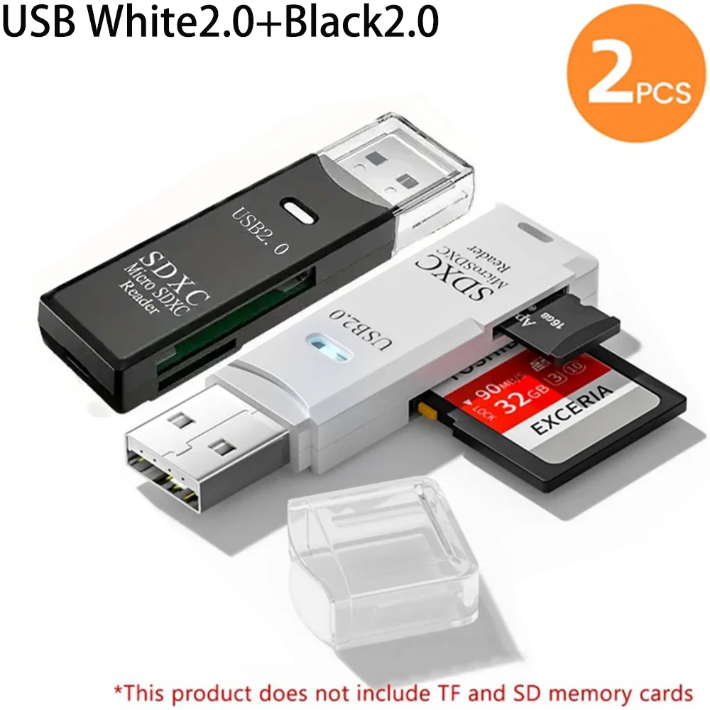 قارئ بطاقات USB 3.0 متعدد الوظائف 2 في 1، قارئ بطاقات Micro SD TFMemory، قارئ بطاقات USBFlashDrive لملحقات أجهزة الكمبيوتر المحمولة