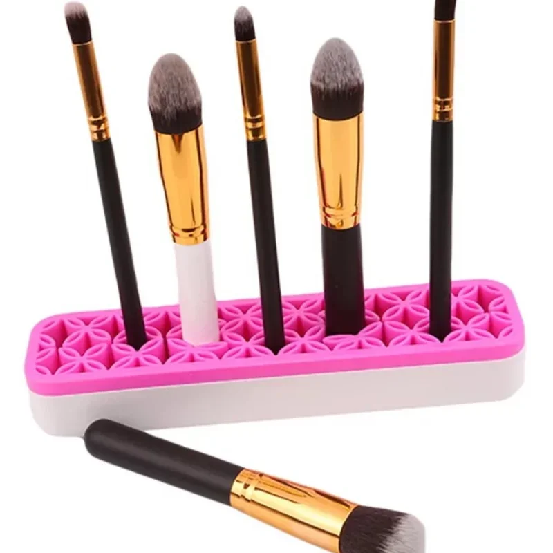 Silicon Nail Brush Makeup Brush Display Stand Rack Storage Case Brush Drying Shelf Brushes Holder Make UP Holder Organizer