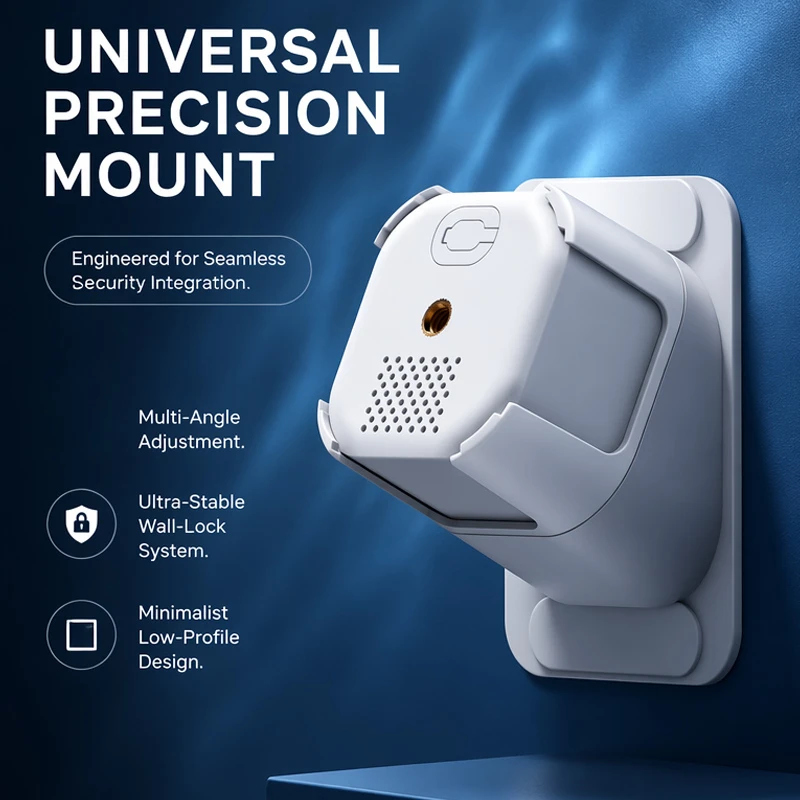 2K HD Smart Window Monitor 1080P Dual Light Night Vision Motion Monitoring WiFi Indoor Drill‑Free Remote Monitoring Security Cam