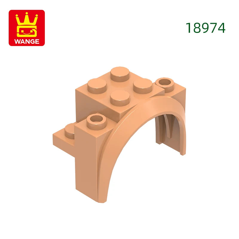 Wange 37 stks/partij 18974 Boog Afgerond Voertuig Blok Moc Kleur Accessoires Compatibel met Baksteen DIY kinderen Speelgoed Montage Onderdelen