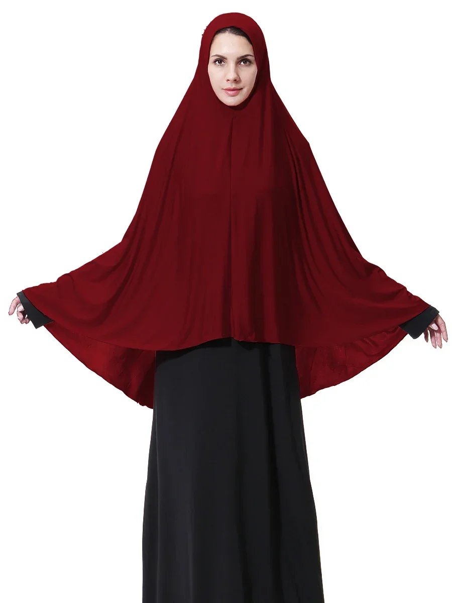 Modest Women Hijabs Islamic Clothing Long Khimar Prayer Clothes Women Headcover Muslim Headscarf Niqab Ramadan Eid Headdress