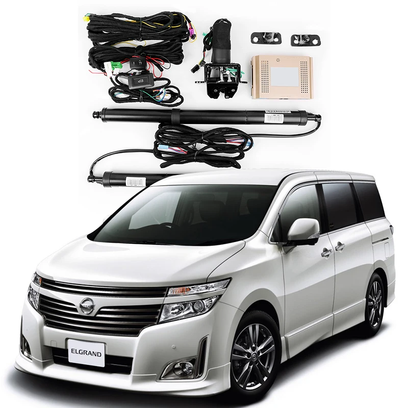 For Nissan Elgrand E52 Electric tailgate power operated trunk Retrofit tail box Vehicle accessories actuators front rear button