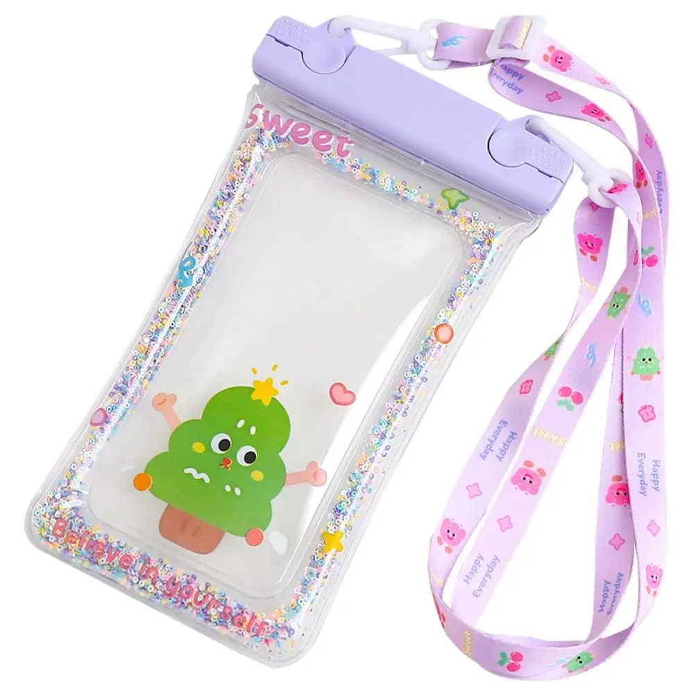 Cartoon Waterproof Phone Case Air Bag Touchable Mobile Phone Bag Transparent Universal Phone Protector Pouch