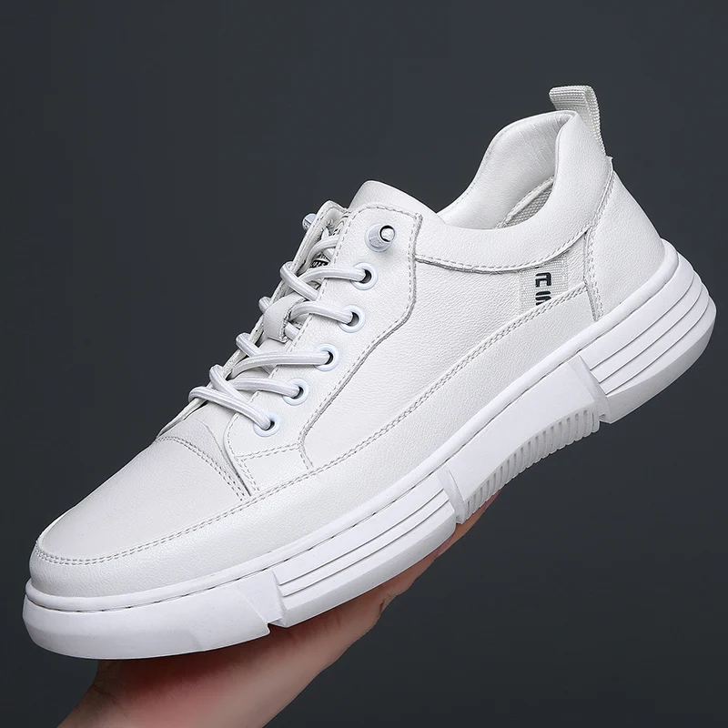 men white shoes Leather brand Men casual sneakers Luxury Rubber Casual Men Shoes outdoor breathabl Flats Driving Shoes Men flats