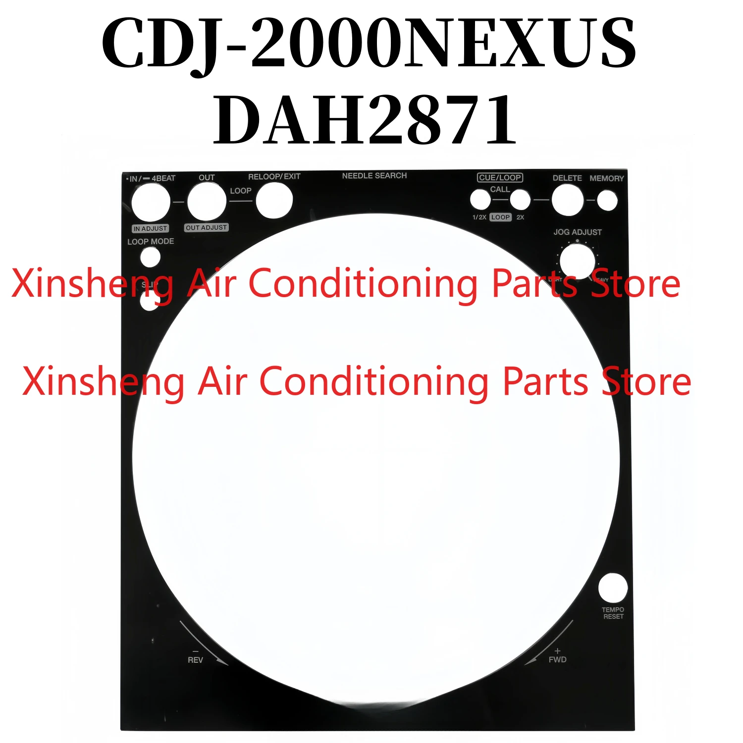 パイオニア-cdj2000nexus-ディスクプレーヤーに適しています。パネルターンテーブルの周りにアクリルプラスチックパネル-dah2871-を使用しています。
