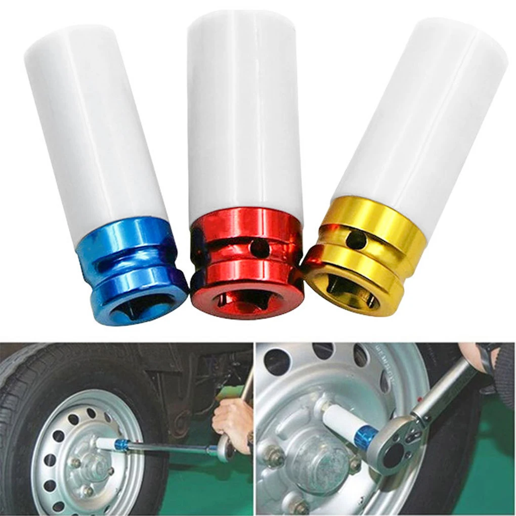 3 Pieces Car Wheel Nut Sockets Portable Tire Nuts Remover Repair Tool