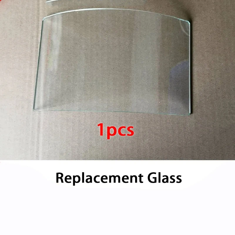 Curved Glass Face Screen for Sandblasting Mask Replacement Splash-Proof Dust-Proof Painting Mask Transparent Safety Lens