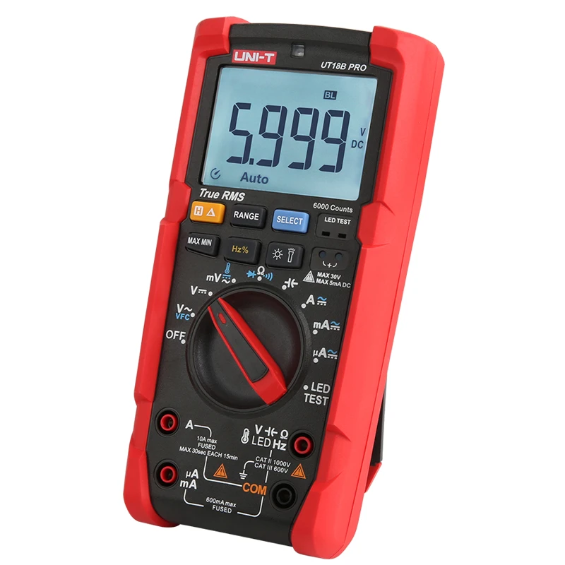 UNI-T UT15B PRO/UT17B PRO/UT18B PRO 1000V Multimetr Cyfrowy True RMS AC DC Napięcie Prąd Rezystancja Pojemność Tester