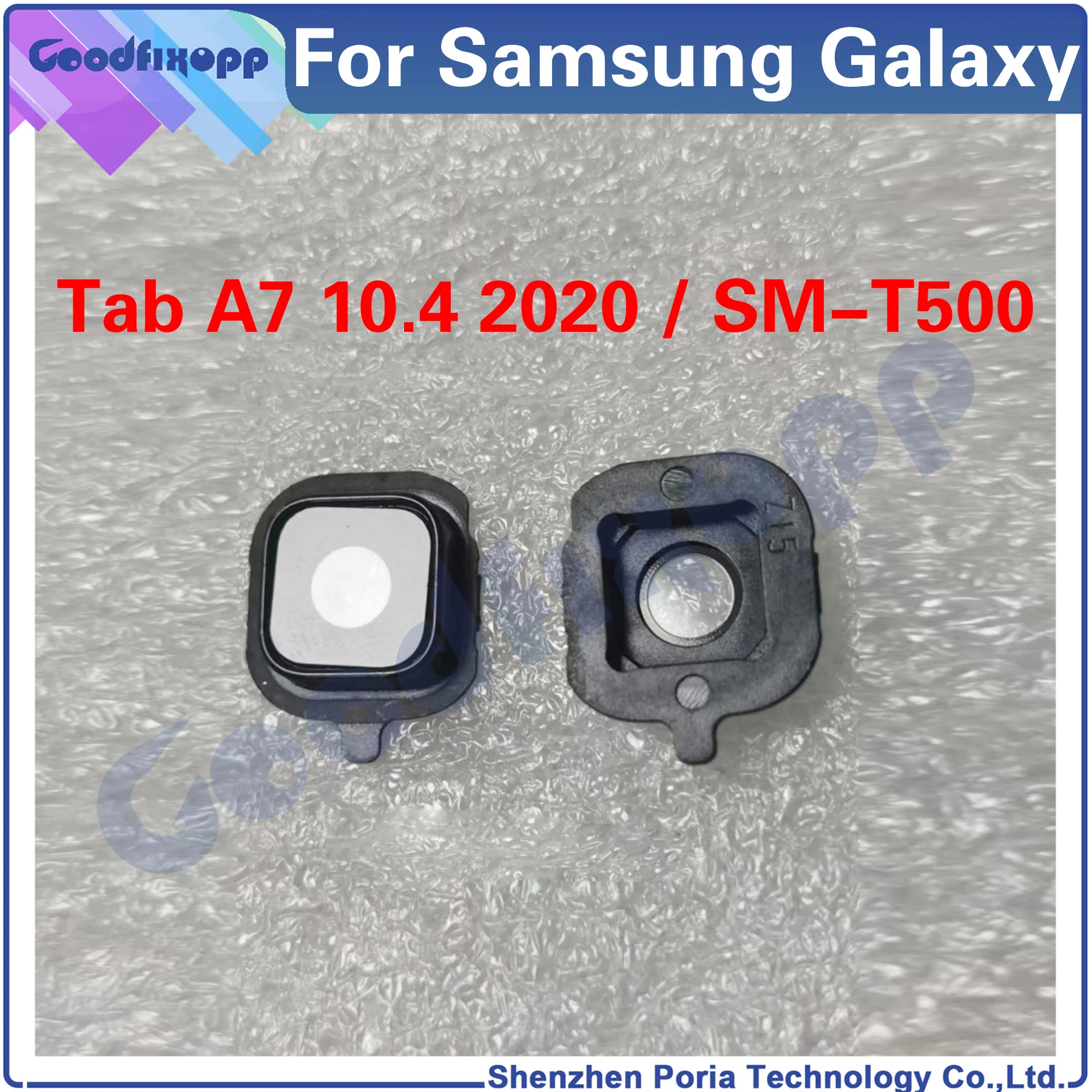 For Samsung Galaxy Tab A7 10.4 2020 SM-T500 T500 Back Glass Rear Camera External Lens Glass Repair Parts Replacement