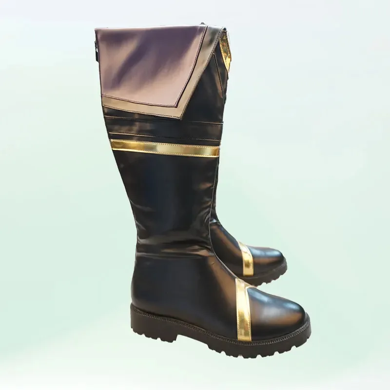 2025 11 أنيمي سماحة في الظل Cid Kageno هالوين كرنفال الأحذية بولي PU أحذية من الجلد تأثيري الدعائم مخصص جنون #3