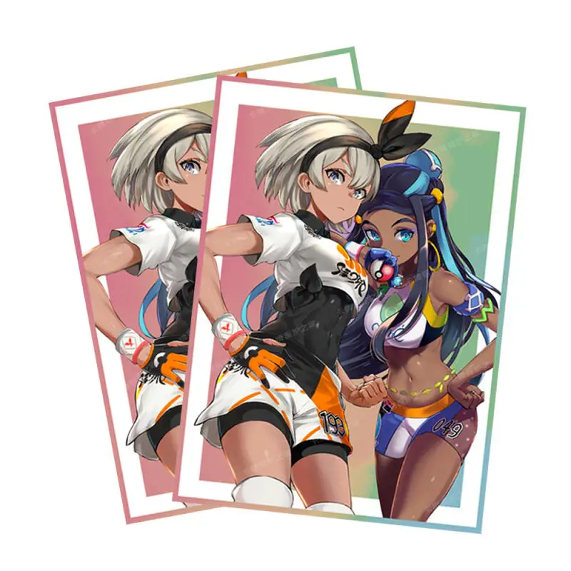 50pcs/set Bea Nessa Flash Card Sleeve WS Anime Game Collection Card Protective Cover Gift Toy 66*91mm