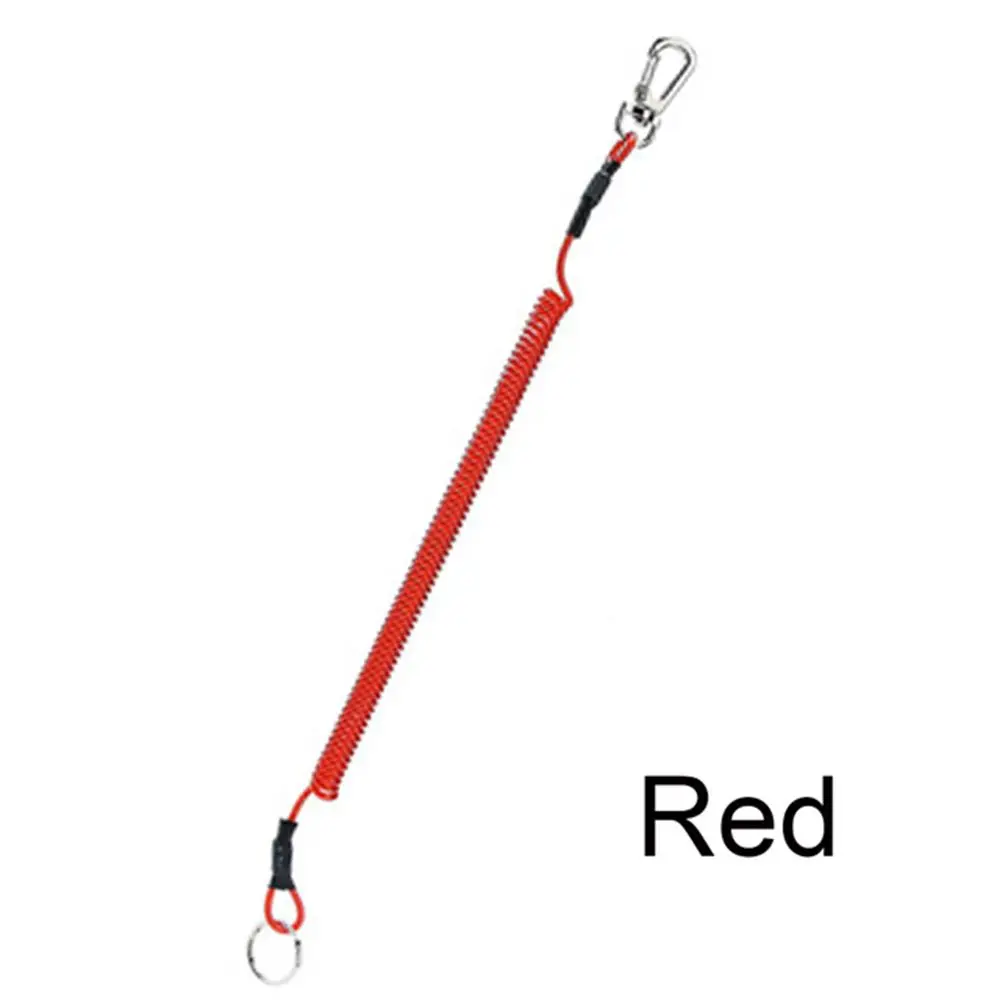 

Security Anti-lost Elastic Tackle Steel Wire Fishing Accessories Retractable Keychain Lanyard Fishing String Spring Rope