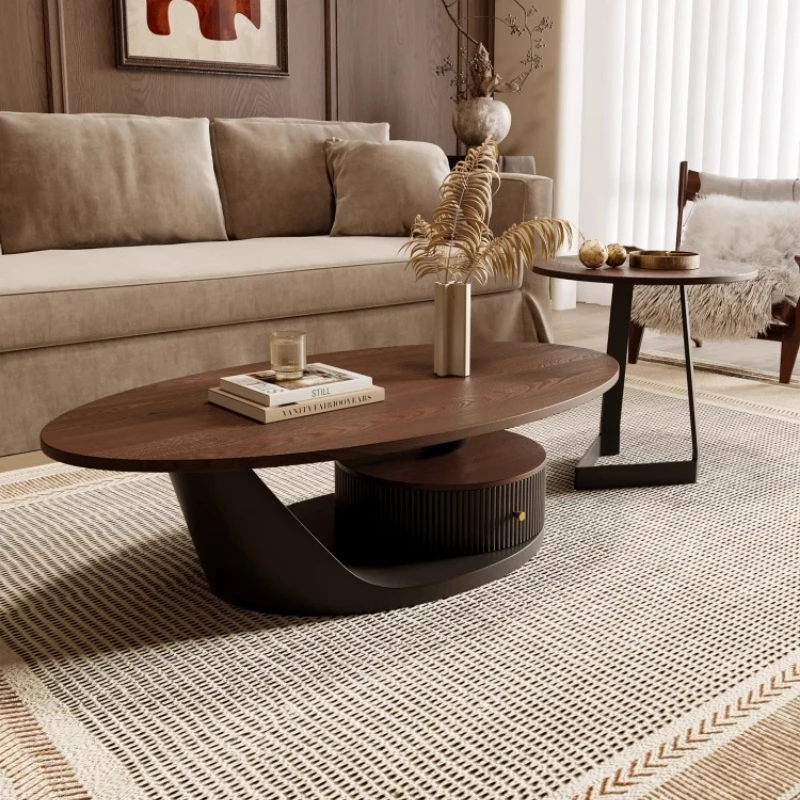 طاولة القهوة الباس ميسا الجانبية لتناول الطعام، مركز مستدير، طاولة قهوة أكريليك صغيرة، أثاث المزرعة البيضاء الاسكندنافية Stolik Kawowy #1