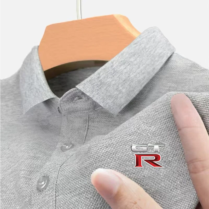 2024 nuova estate GTR polo casual da golf da uomo abbigliamento di lusso camicia a maniche corte con colletto di marca di alta qualità