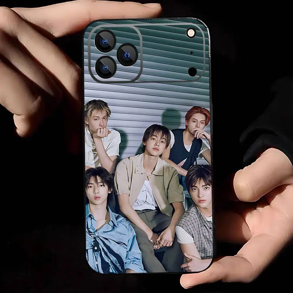 حافظة هاتف K-Kpop C-CORTIS GO لهاتف iPhone 17,16,15,14,13,12,11,Pro,Max,Plus,E,Air,غطاء أسود واقٍ صغير