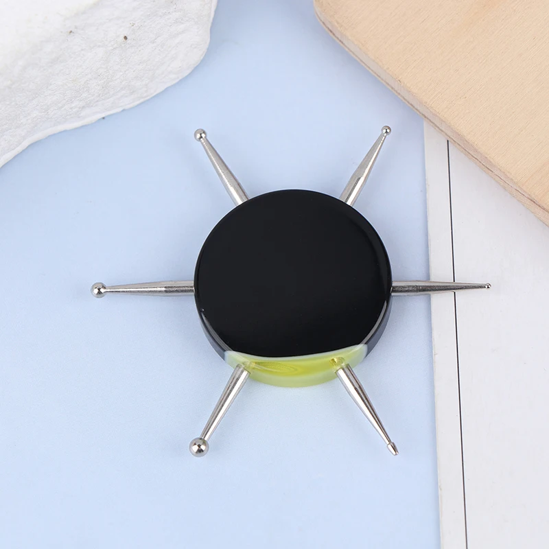 1pc 6 cabeça arte do prego ferramenta pontilhada disco prego broca ponto ferramentas de pintura ponto broca caneta diy manicure ferramentas