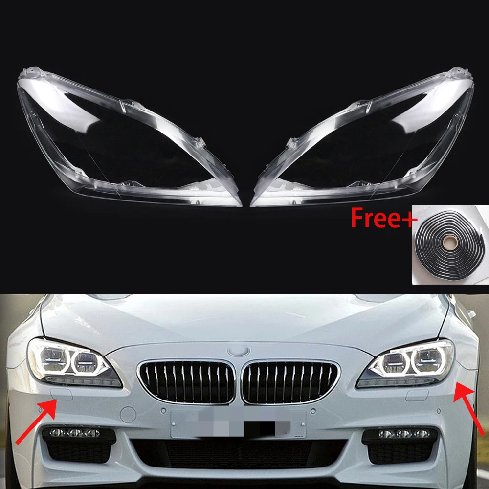 

Для BMW 6 серии M6 F06 F12 F13 M6 640i 650i 2010-2017 крышка объектива фары пара прозрачный абажур спереди
