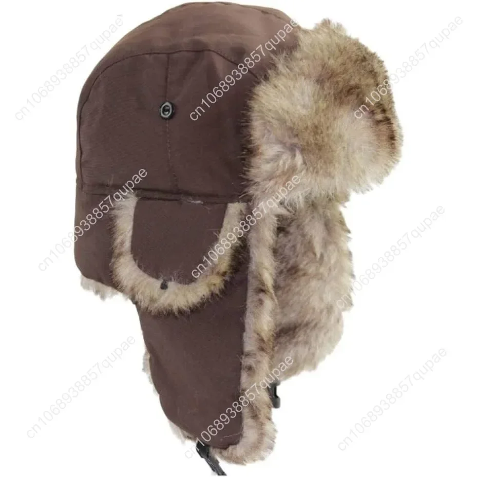 

ASWER Trapper Warm Russian Trooper Hat Winter Skiing Cap Women Men Windproof