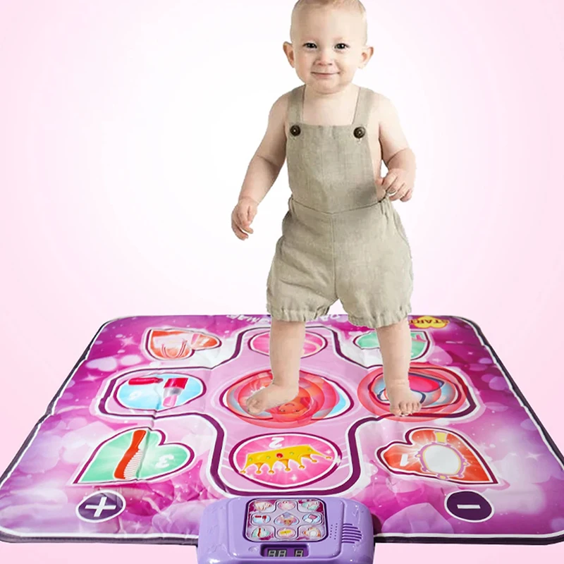 Musice Play Mat Waterproof Dance Challenge Mat Multiple Game Modes with Sound Baby Toy Music Blanket Adjustable Volume Anti Slip