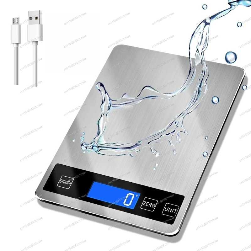 Household 15kg Kitchen Baking Scale Tempered Glass High Precision Digital Gram Weighing Instrument