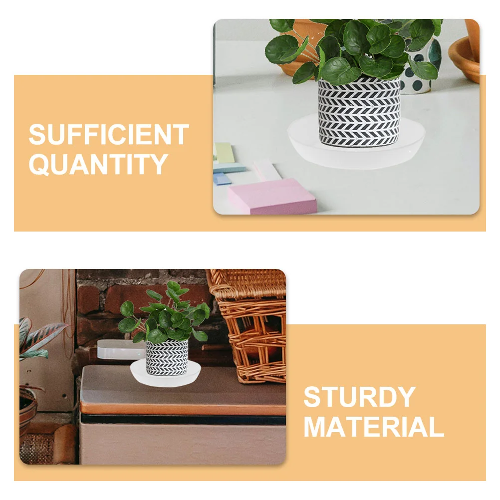 10 Pcs Succulent Plastic Drip Tray Plant Water Catcher Large Saucer Flowerpot Saucers for Indoors Base Trays Potted Plants