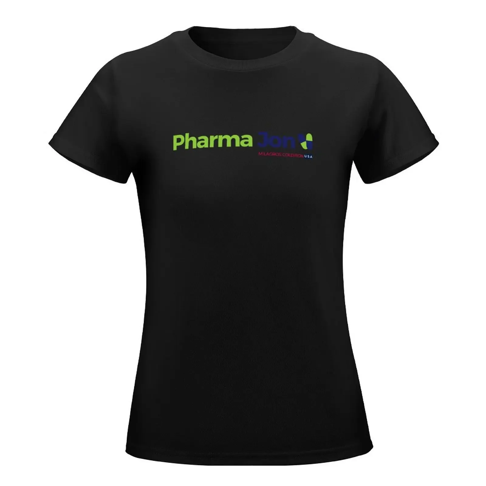 Pharma Jon (William Gibson T-Shirt kawaii clothes cute tops summer top graphics Women's tee shirt