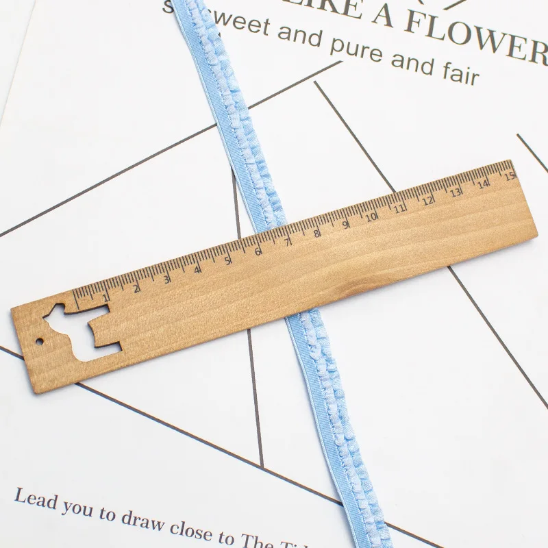 50 ياردة 12 مللي متر طبقات مزدوجة شرابات تكدرت تمتد الدانتيل الفرقة مطوي شريط مرن للخياطة تقليم DIY بها بنفسك الملابس والاكسسوارات