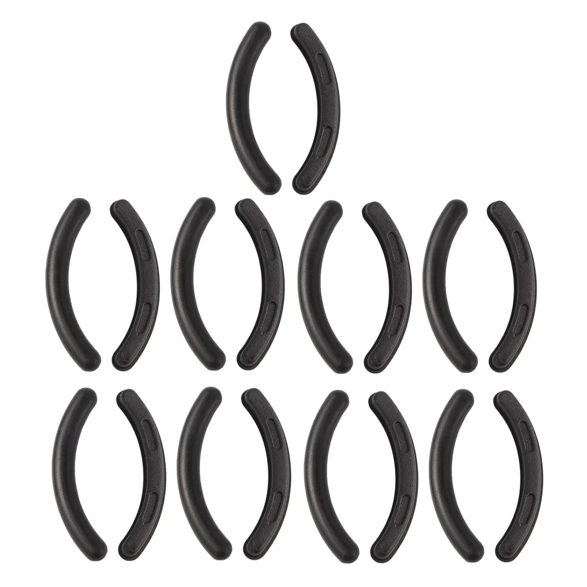 Silicone Eyelash Grafting Bars 10 Pack Elastic False Lash Root Lifter for All Eye Shapes Easy Storage Tool