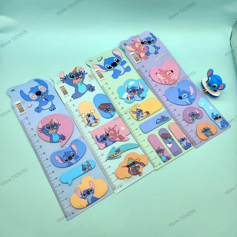 

4pcs/lot Disney Stitch Memo Pad Sticky Notes Bookmark Kawaii Stationery Scrapbooking label Post Office School Supplies Kids Gif