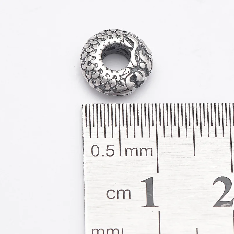 100% 925 Silver Power Dragon Beads Jewelry Findings Good Luck Loose Beads