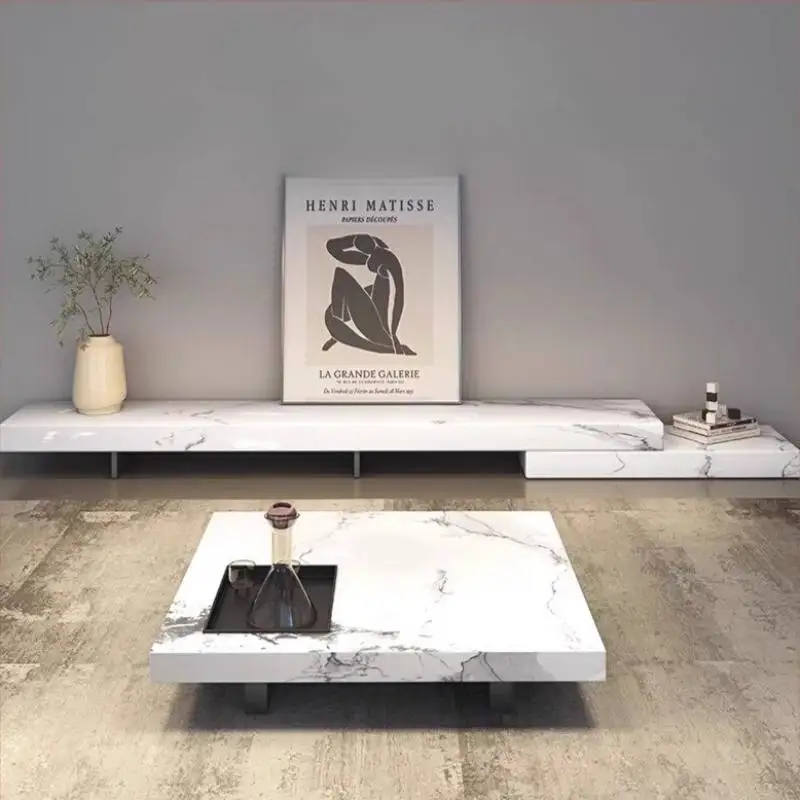 Nordischer italienischer TV-Schrank im langen Design, einzigartiger Wohnzimmer-TV-Schrank für Apartments, luxuriöser Aufbewahrungsschrank, Fernsehtisch, Möbel für Zuhause