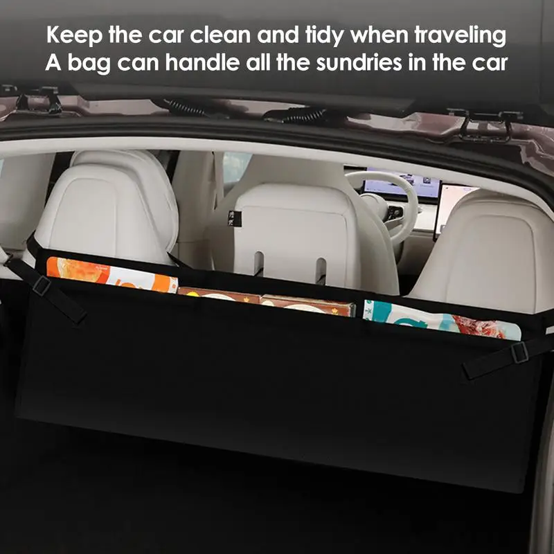 Car Trunk Organizer Backseat Bag Automobile Container Hangable Car Organizer For Umbrellas Shopping Bags Travel Necessities