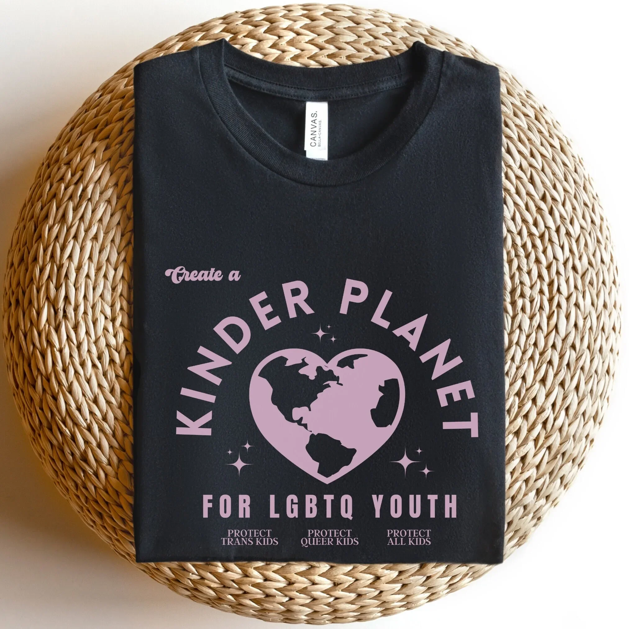 CREATE A KINDER Planet for Lgbtq Youth Protect Queer Kids Trans Support Lgbt Ally T Shirt