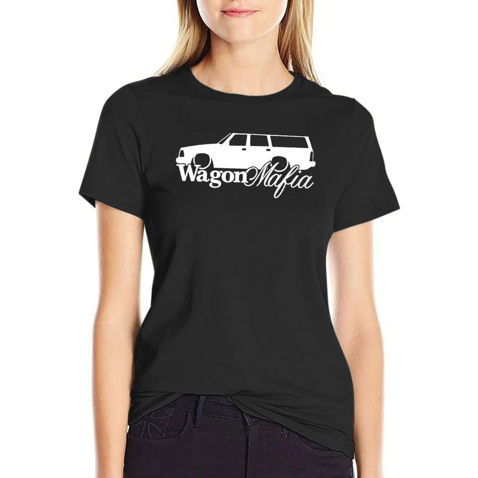 

WAGON MAFIA - 240 T-Shirt cute tops summer top plus sizes korean Women's clothes