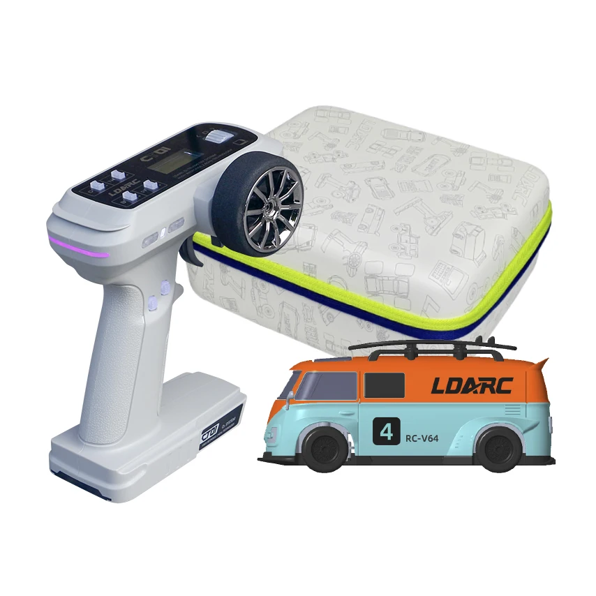 LDARC V64 RTR/BNR 1/64 MINI RC Car Remote Control Model Electric Car 2.4GHz CT01 transmitter Adults Children's Toy Tabletop Toys