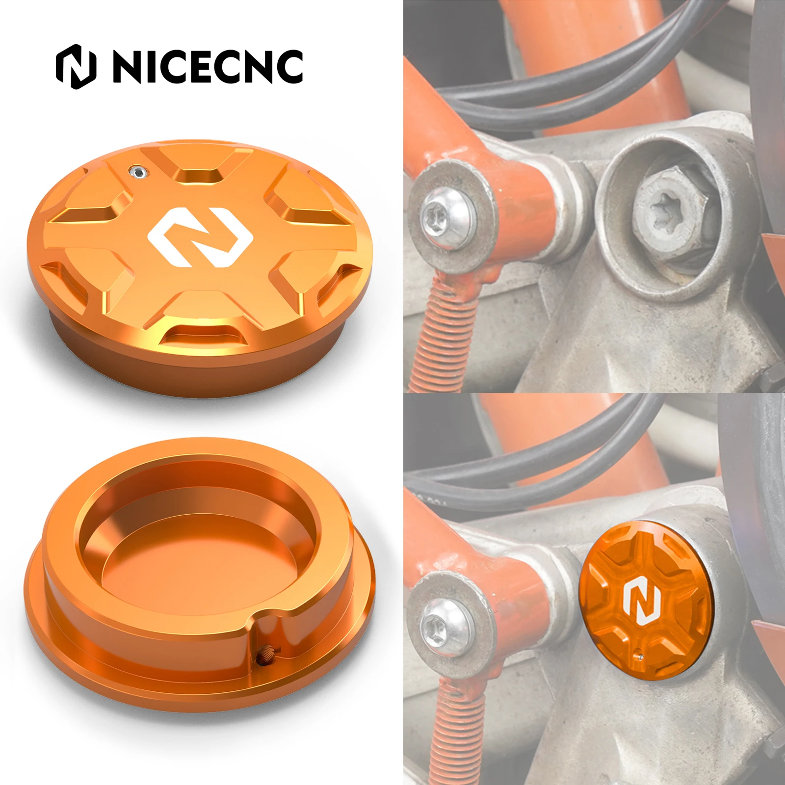 

NICECNC Motorcycle Pivot Hole Cap Covers for KTM SMCR 690 SMC R 690 Enduro R 2008-2025 Husqvarna 701 Supermoto 701 Enduro 16-25