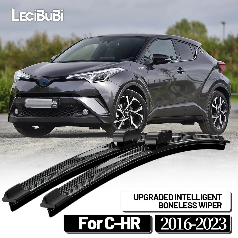 

For Toyota C-HR CHR 2016-2023 2017 2018 2019 2020 2021 2022 2pcs Front Windshield Wiper Blades Windscreen Wipers Carbon Fibre