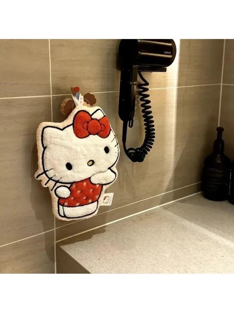 

Miniso Kitty полотенце для рук висит милое полотенце кухня ванная комната супер впитывающее утолщенное высокое внешнее видение