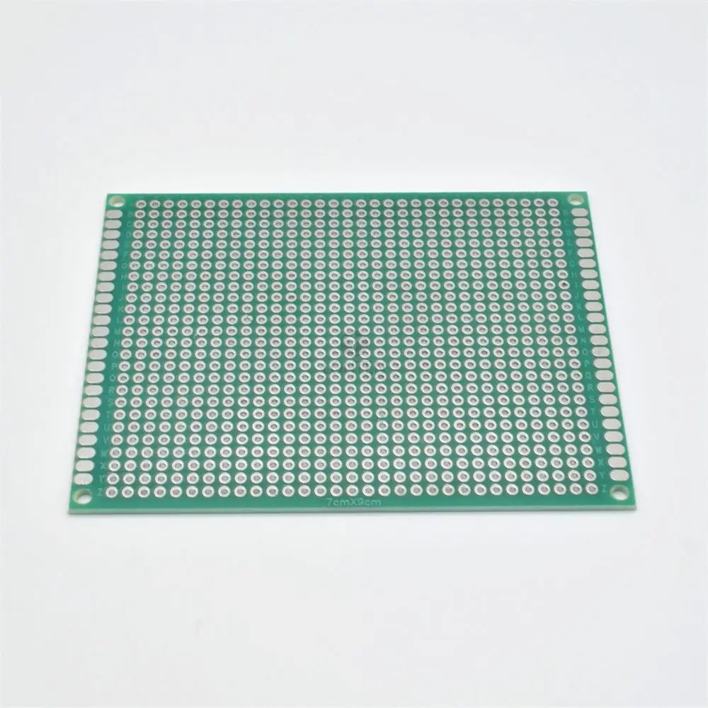 Double-sided Spray Tin Plate 7*9cm PCB Circuit Board Green Oil Glass Fiber Universal Board LT00122