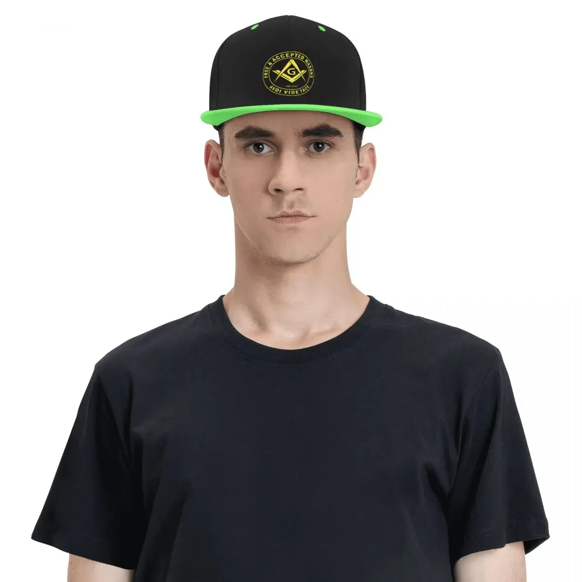 Custom Free Accepted Masons Boné de beisebol para homens e mulheres, maçônico, maçom, plana, ao ar livre, snapback, ajustável, chapéus Hip Hop