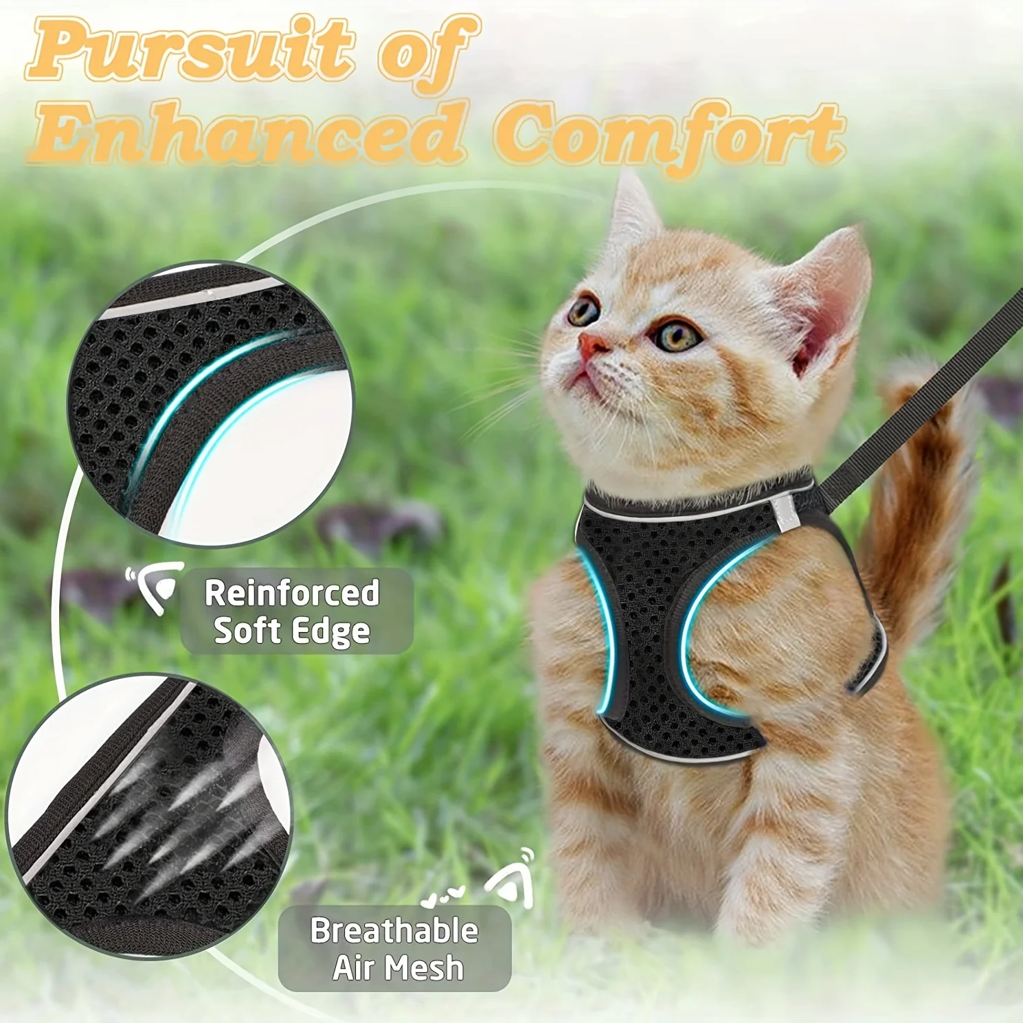 Escape-Proof Cat Harness & Lea - Outdoor Adventure Vest 评论和价格