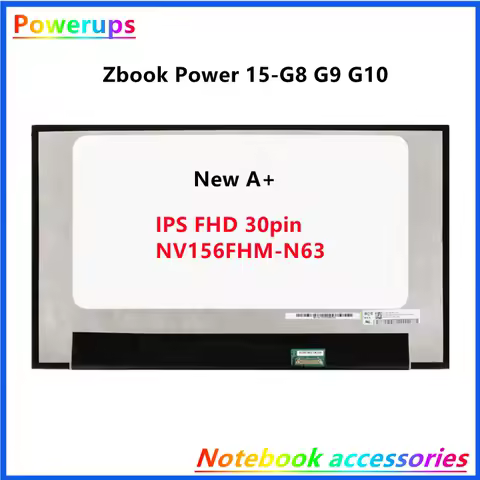 New A+ Laptop LCD/LED Screen/Display For HP ZBook 15 Power G7 G8 G9 TPN-Q36C FHD 1920*1080p/QHD 2.5K 2560*1440p/UHD 4K 3840*2160