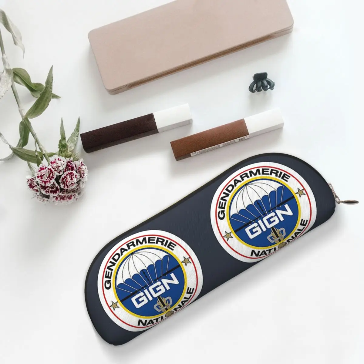 

National Gendarmerie Intervention Group GIGN (France) Pencil Cases Pen Holder Large Capacity Pen Box Pencil Bag for Students