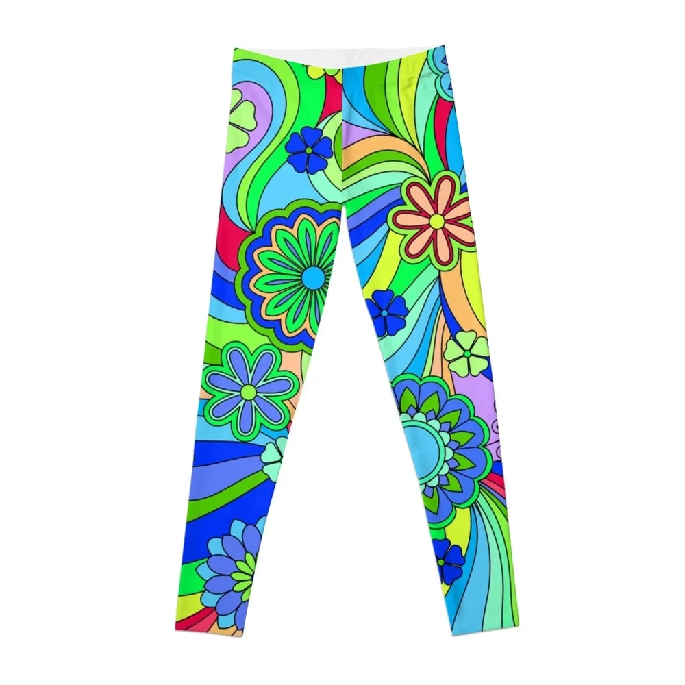 

Леггинсы Hippy Trippy с цветочным узором, леггинсы с эффектом пуш-ап, женская спортивная одежда, спортивные женские тренажерные залы, женские колготки, женские леггинсы